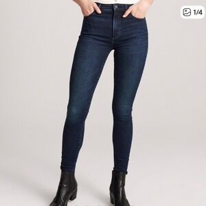 Abercrombie & Fitch Simone High rise super skinny dark wash jeans, size 4 / 27